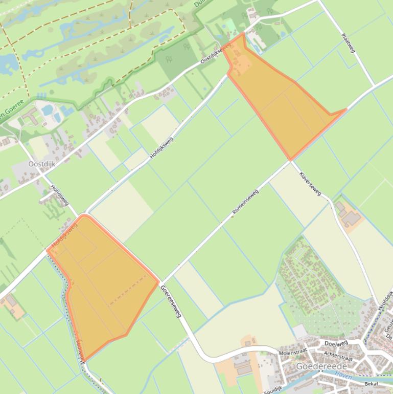 Kaart van postcodegebied 3252AN.