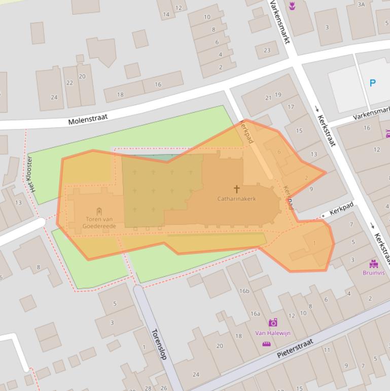 Kaart van postcodegebied 3252AW.