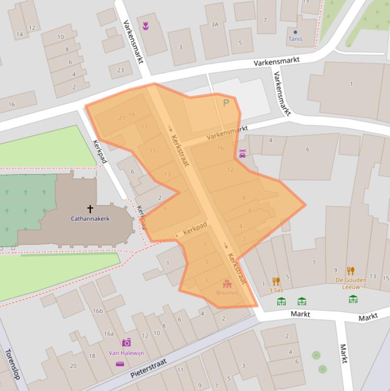 Kaart van postcodegebied 3252AX.