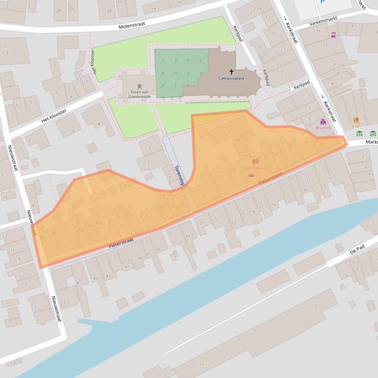 Kaart van postcodegebied 3252BL.