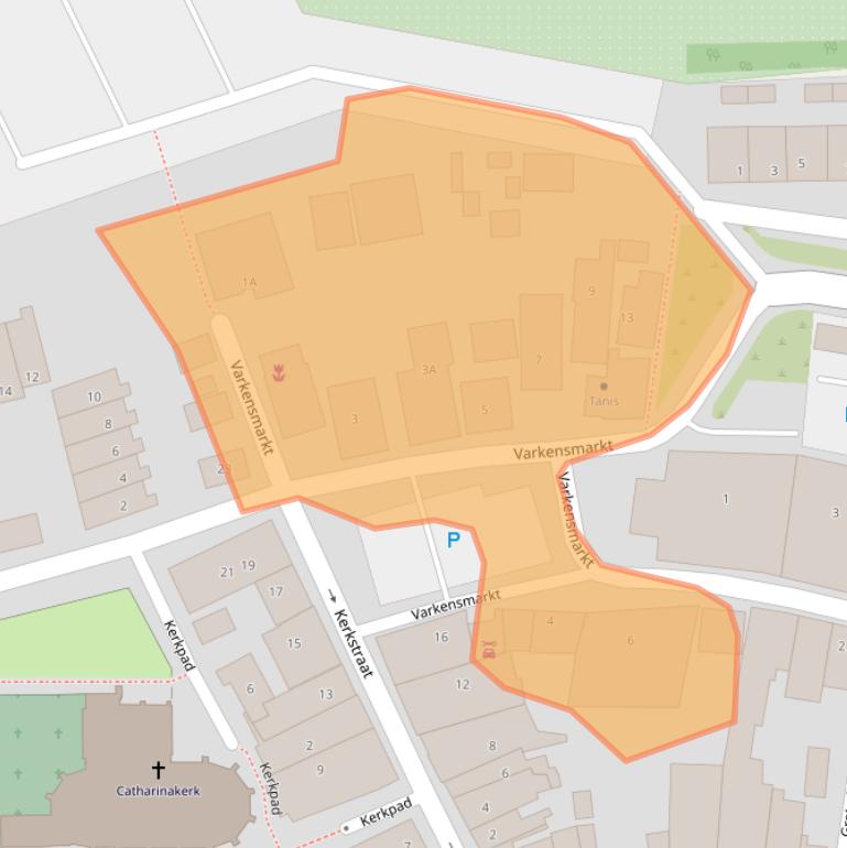Kaart van postcodegebied 3252BT.