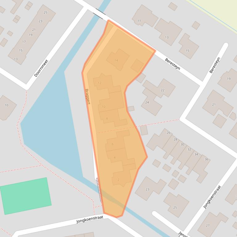 Kaart van postcodegebied 3252CM.