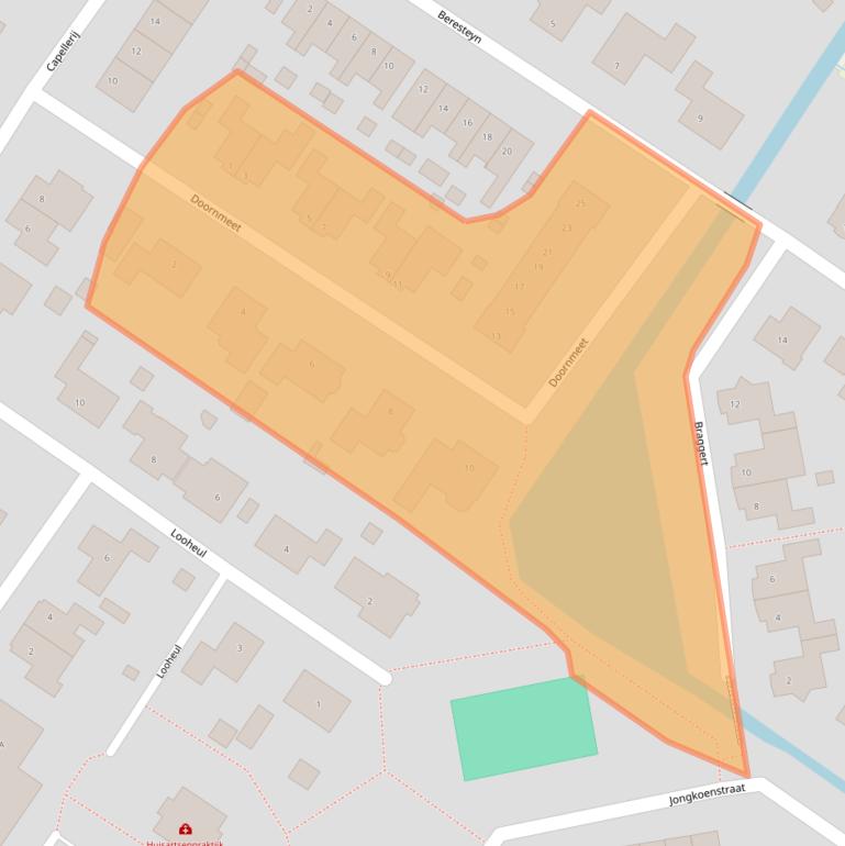 Kaart van postcodegebied 3252CN.