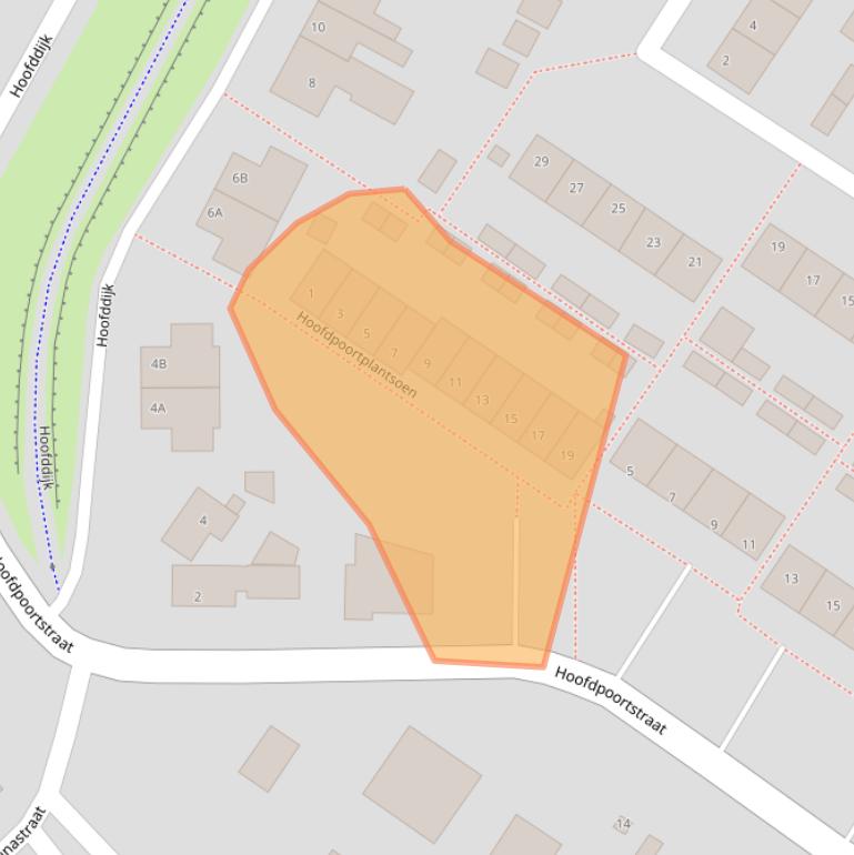 Kaart van postcodegebied 3252CP.