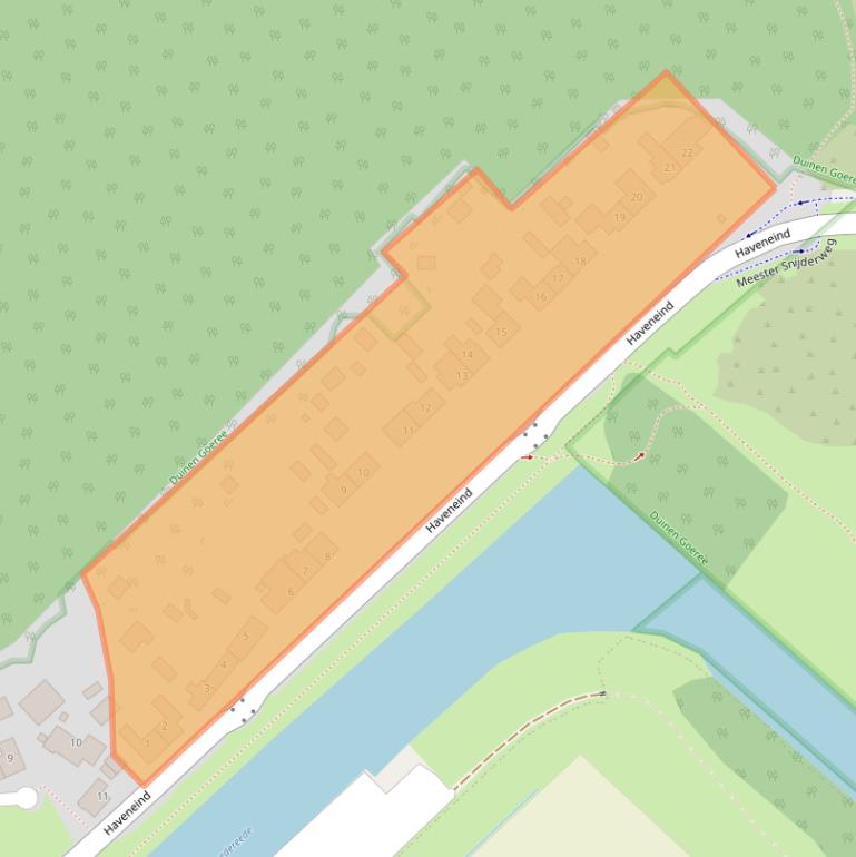 Kaart van postcodegebied 3252LE.