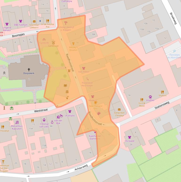 Kaart van postcodegebied 3253AN.