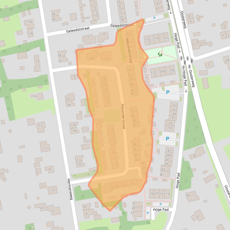 Kaart van postcodegebied 3253BA.