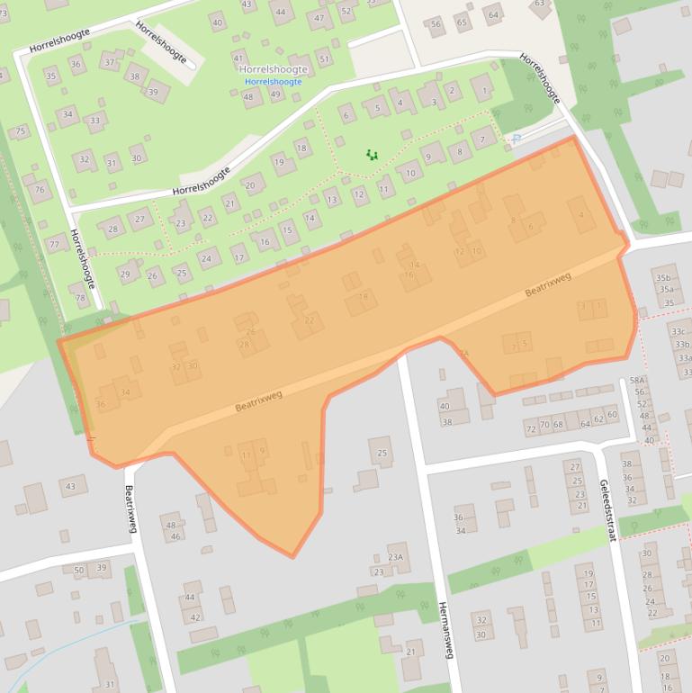 Kaart van postcodegebied 3253BB.