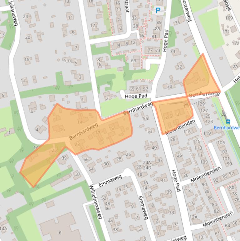 Kaart van postcodegebied 3253BC.