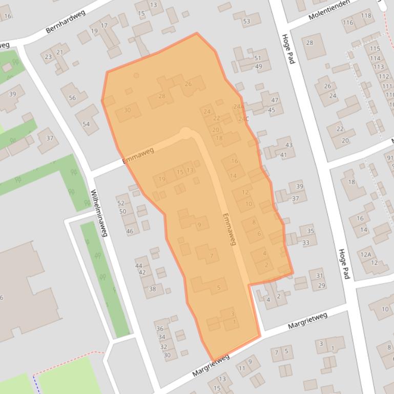 Kaart van postcodegebied 3253BD.