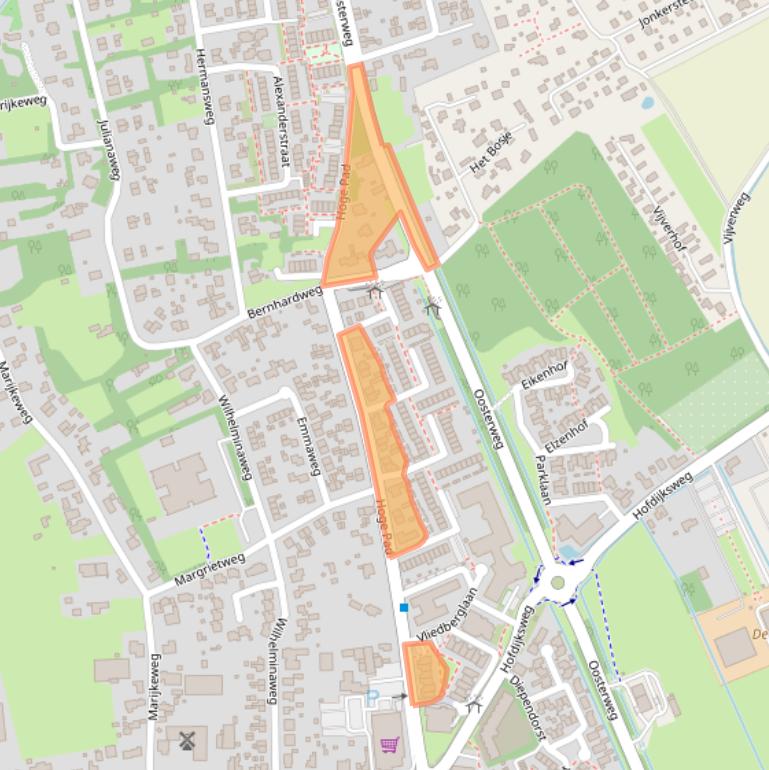 Kaart van postcodegebied 3253BJ.