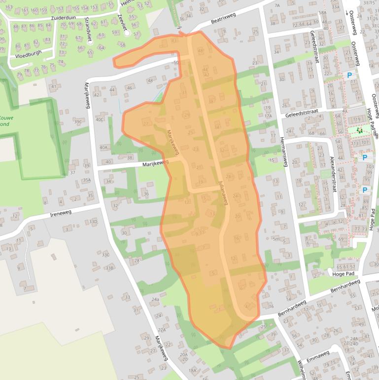 Kaart van postcodegebied 3253BL.