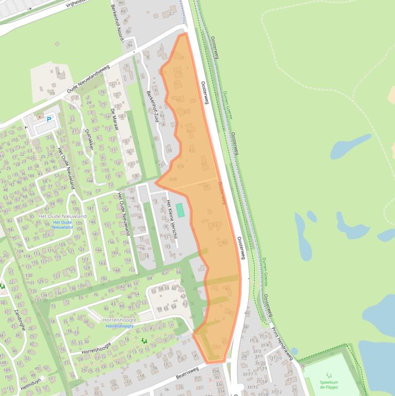 Kaart van postcodegebied 3253BS.