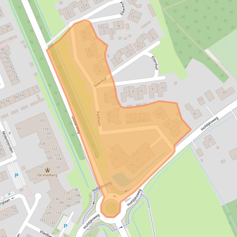 Kaart van postcodegebied 3253CA.