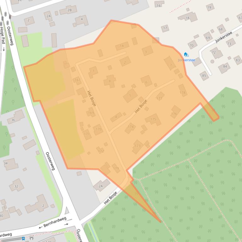 Kaart van postcodegebied 3253CD.