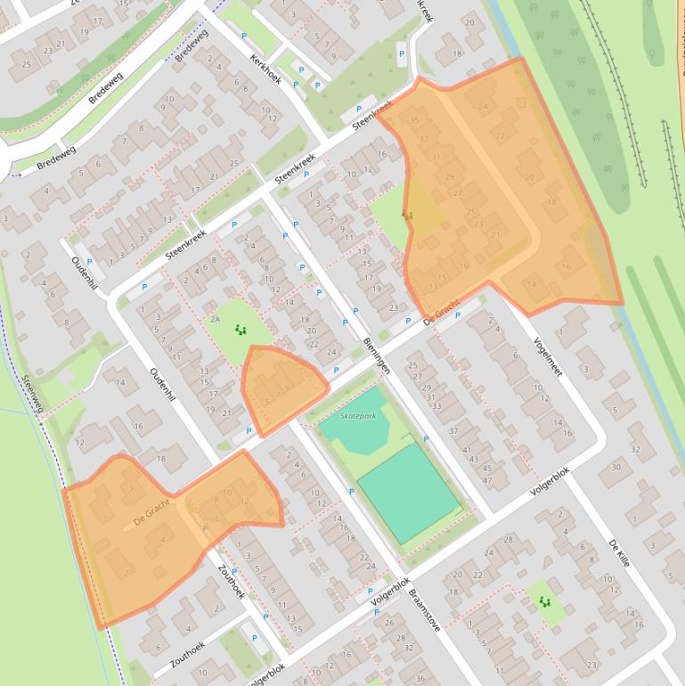 Kaart van postcodegebied 3253EC.