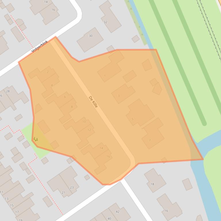 Kaart van postcodegebied 3253ES.