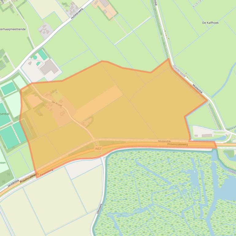 Kaart van postcodegebied 3253KA.