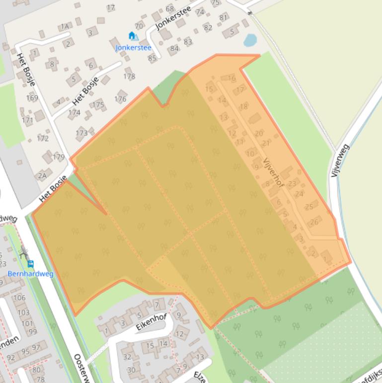 Kaart van postcodegebied 3253KE.
