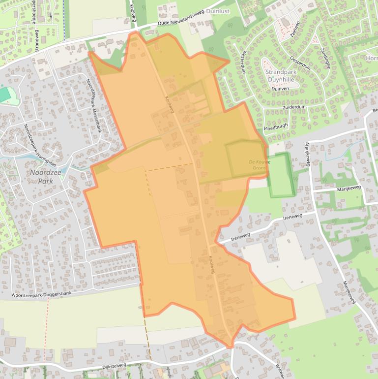 Kaart van postcodegebied 3253LH.
