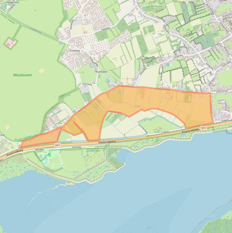 Kaart van postcodegebied 3253LN.