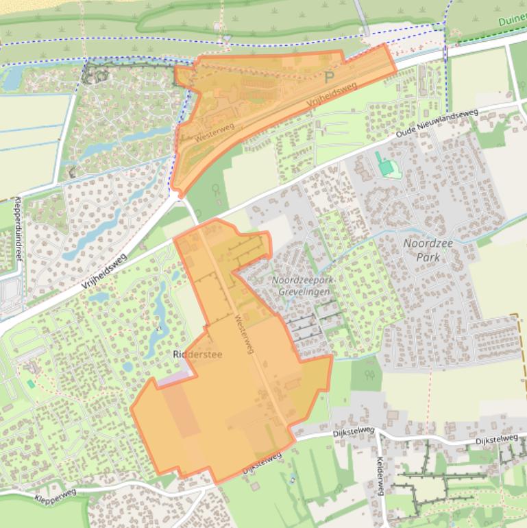 Kaart van postcodegebied 3253LX.