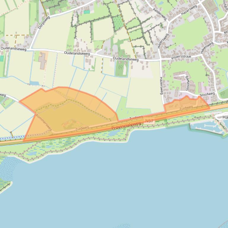 Kaart van postcodegebied 3253LZ.