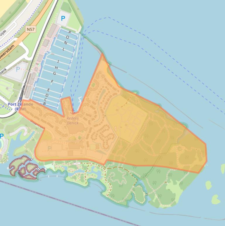 Kaart van postcodegebied 3253MG.