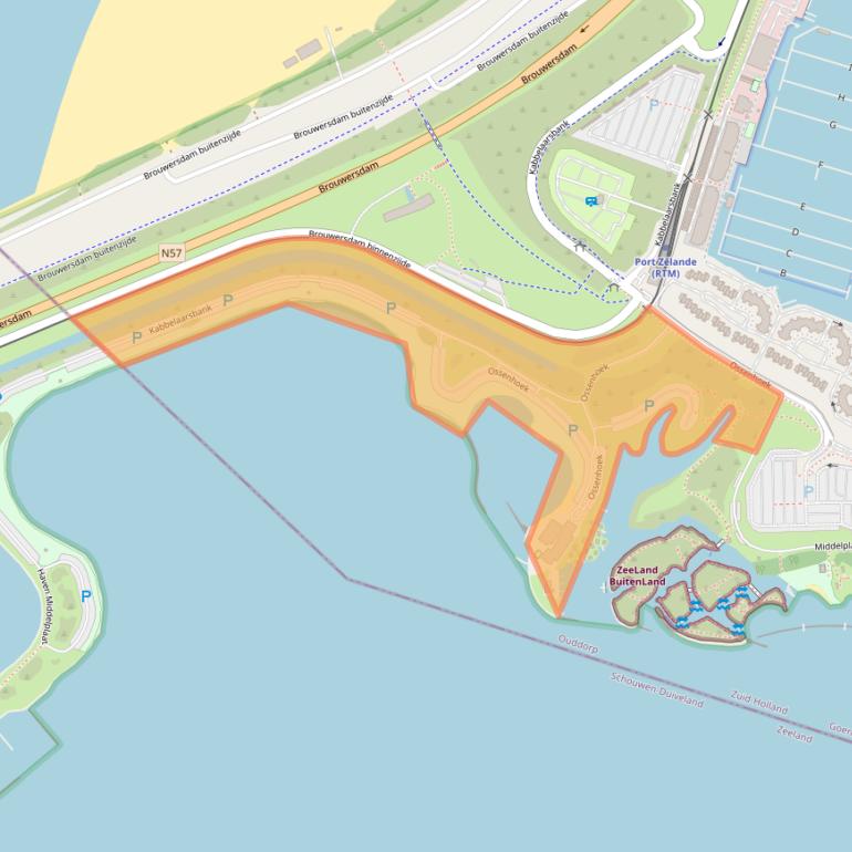 Kaart van postcodegebied 3253MH.