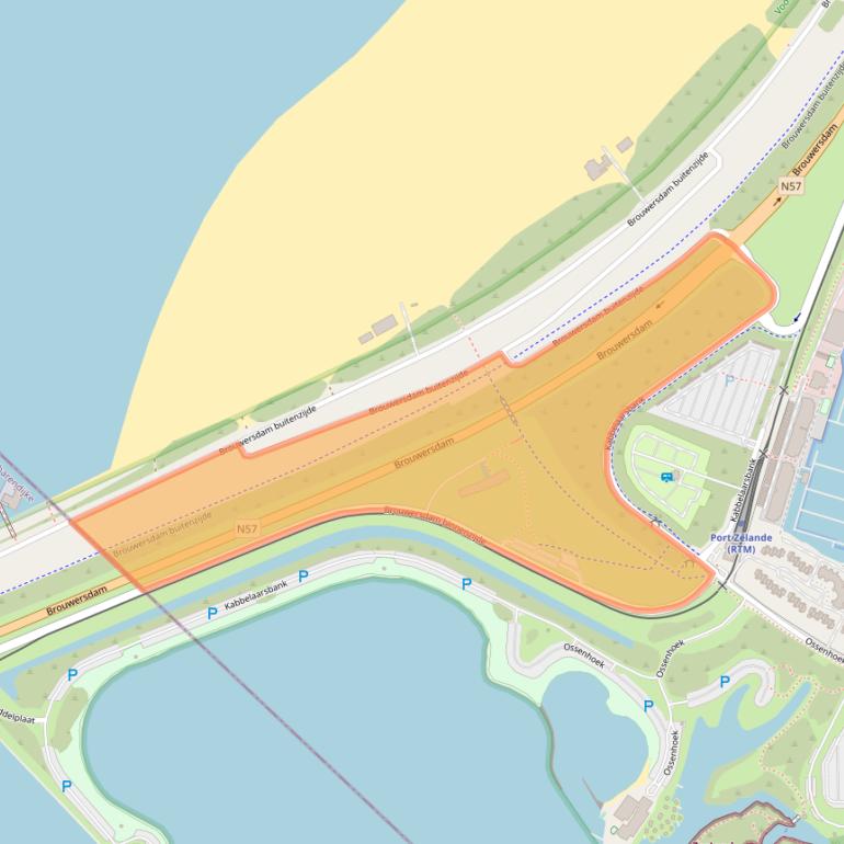 Kaart van postcodegebied 3253MK.