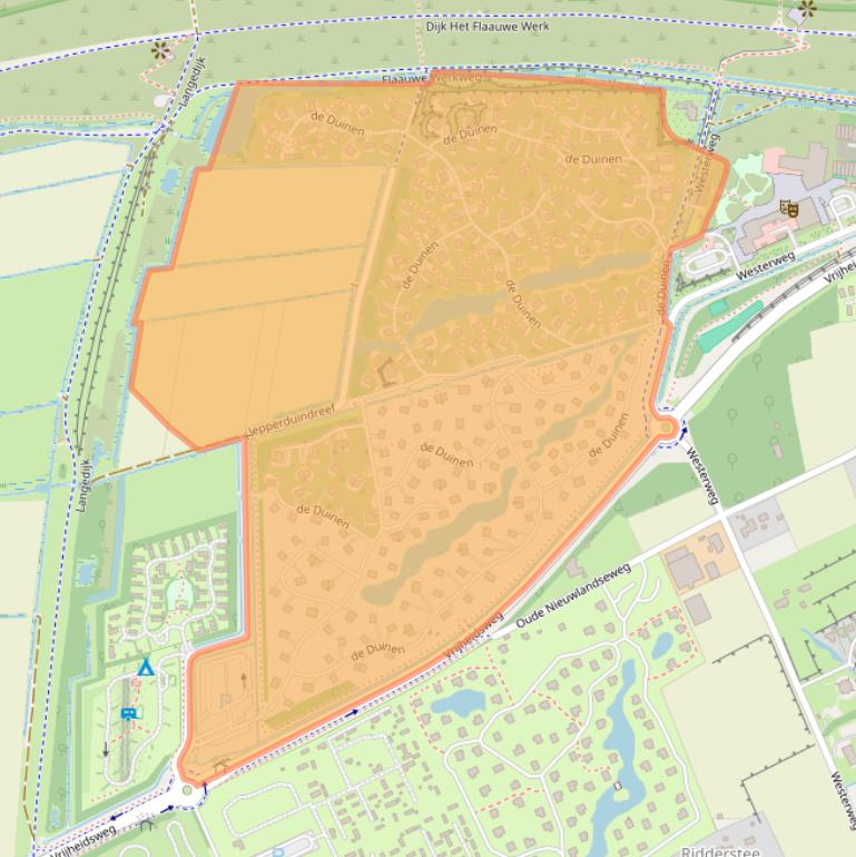 Kaart van postcodegebied 3253MR.