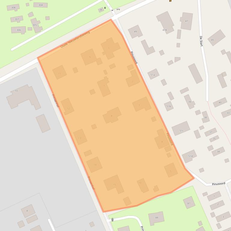 Kaart van postcodegebied 3253MW.