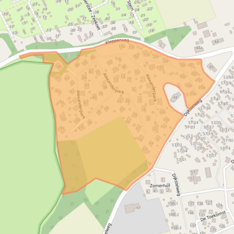 Kaart van postcodegebied 3253MX.