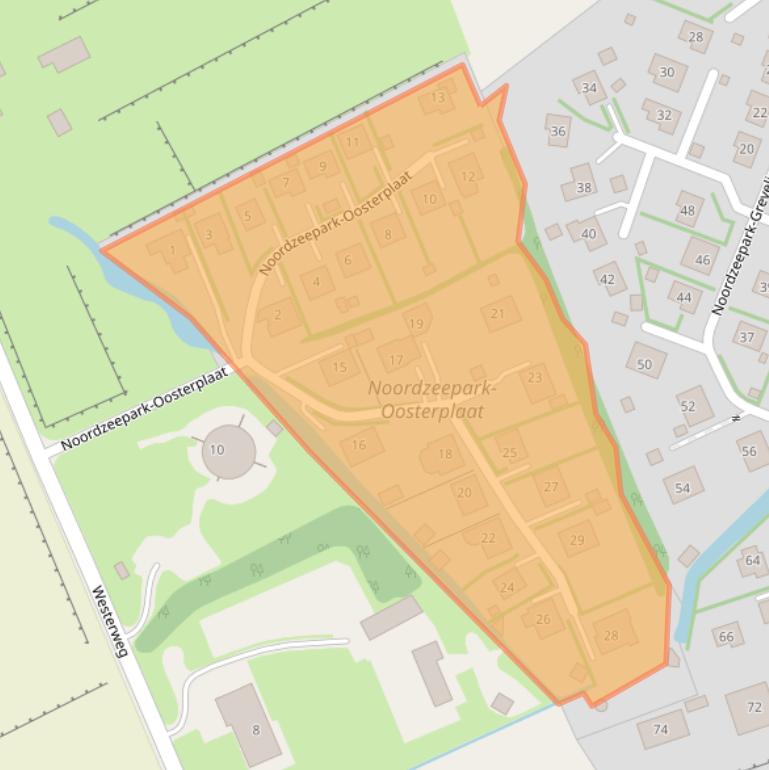 Kaart van postcodegebied 3253NJ.