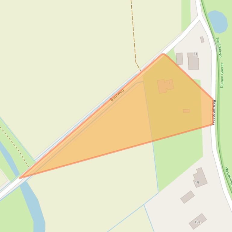 Kaart van postcodegebied 3253NX.