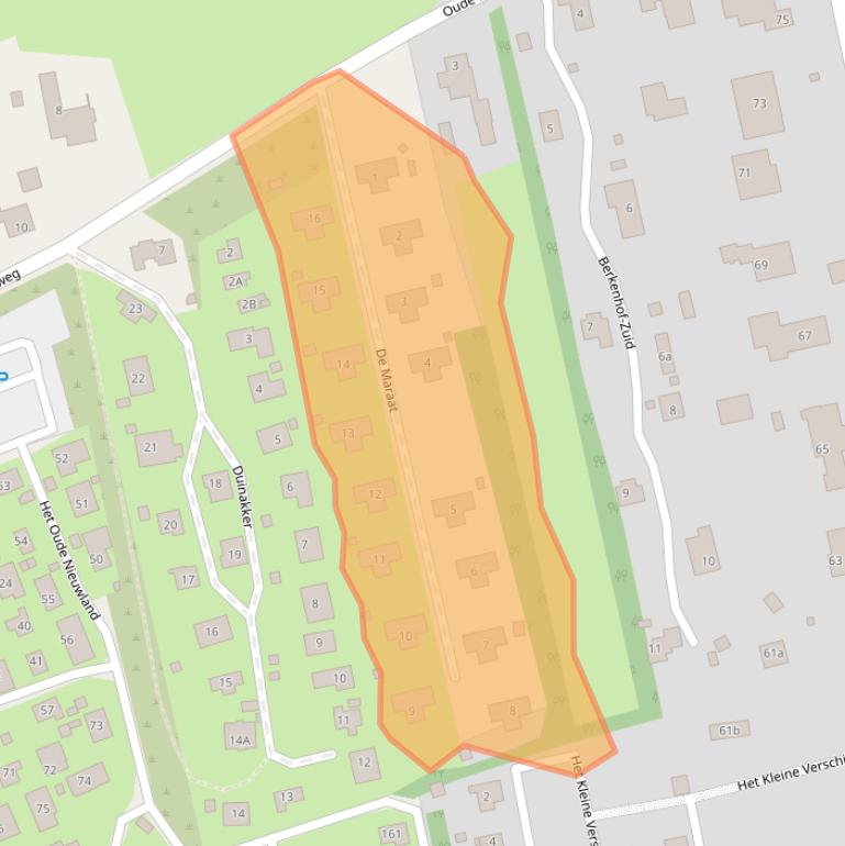 Kaart van postcodegebied 3253PV.