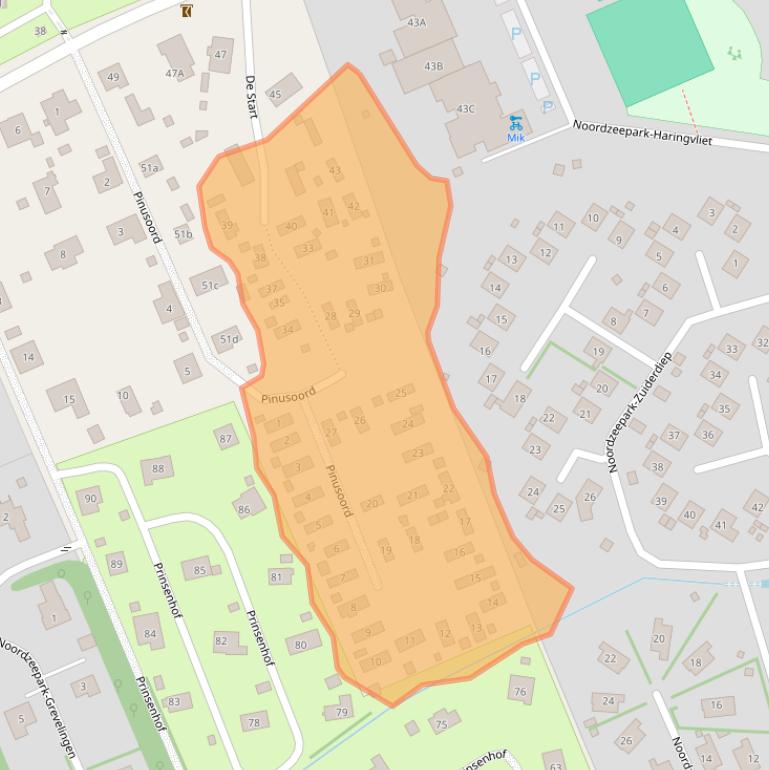 Kaart van postcodegebied 3253PX.