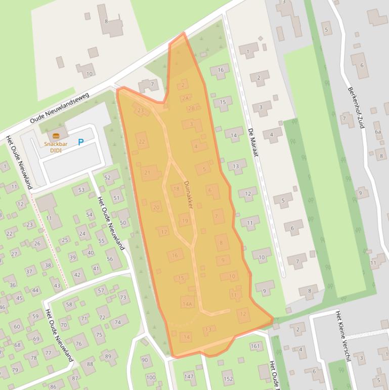 Kaart van postcodegebied 3253PZ.
