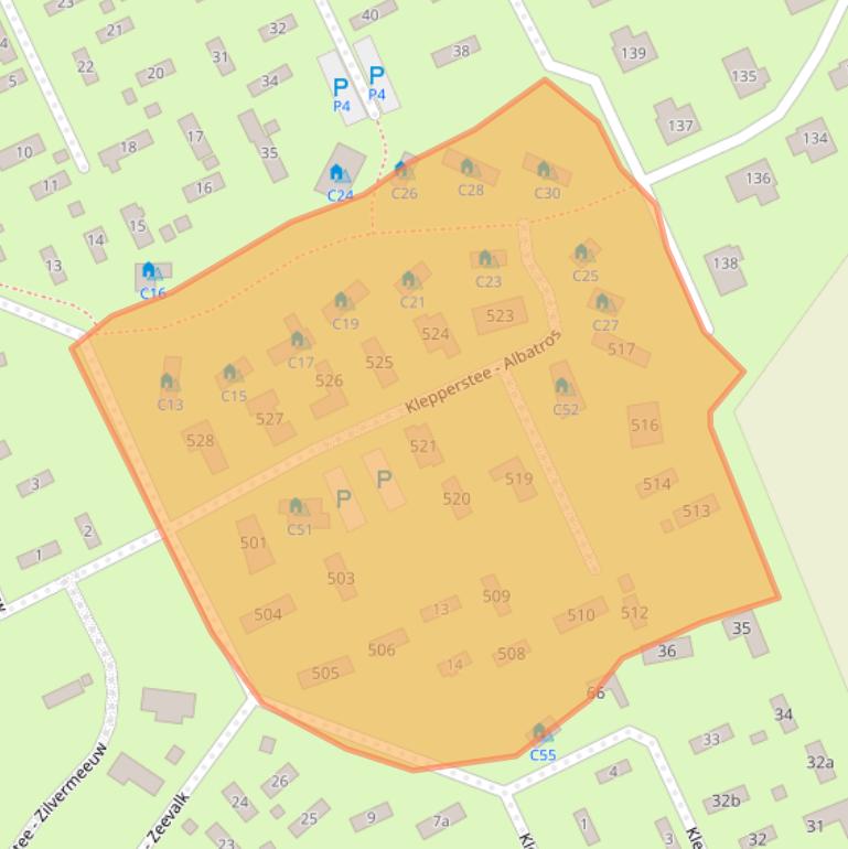 Kaart van postcodegebied 3253SB.