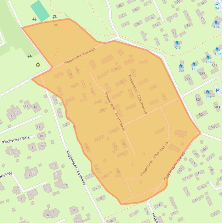 Kaart van postcodegebied 3253SG.