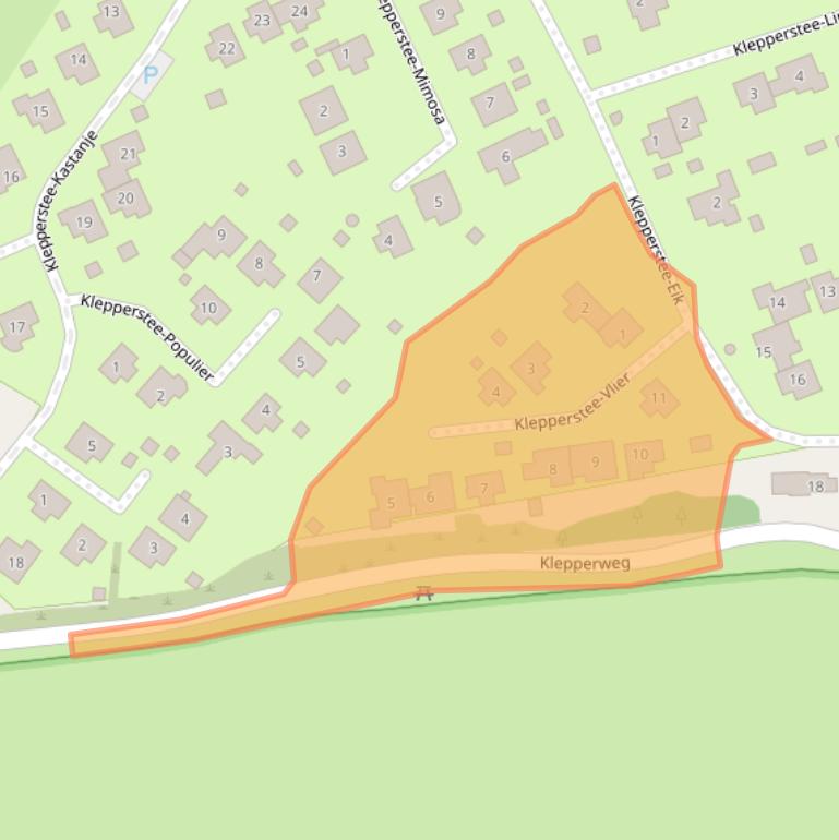 Kaart van postcodegebied 3253SW.