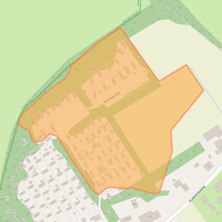 Kaart van postcodegebied 3253TM.