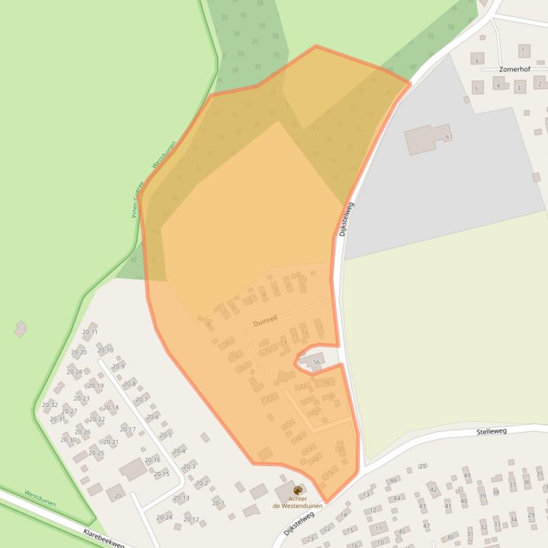 Kaart van postcodegebied 3253TP.