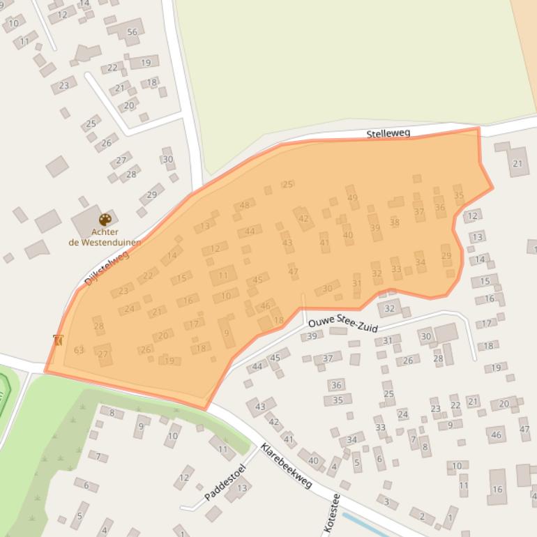 Kaart van postcodegebied 3253TT.