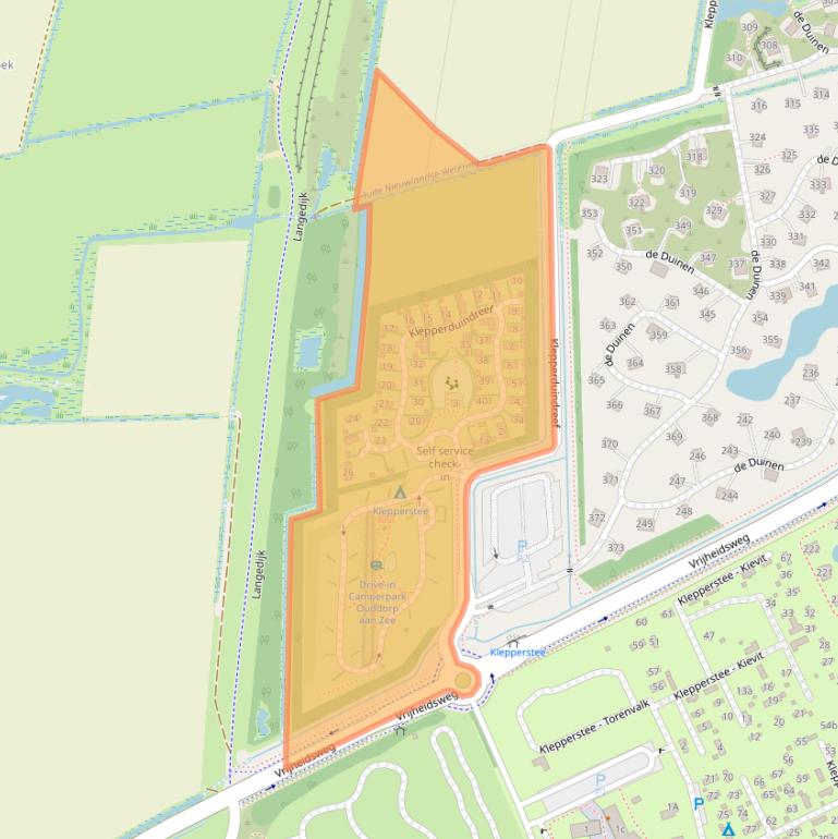 Kaart van postcodegebied 3253TX.