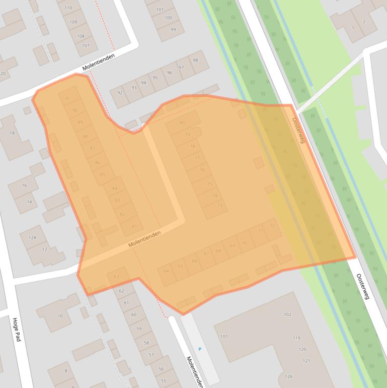 Kaart van postcodegebied 3253VG.