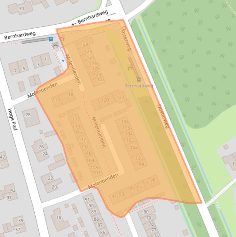 Kaart van postcodegebied 3253VH.