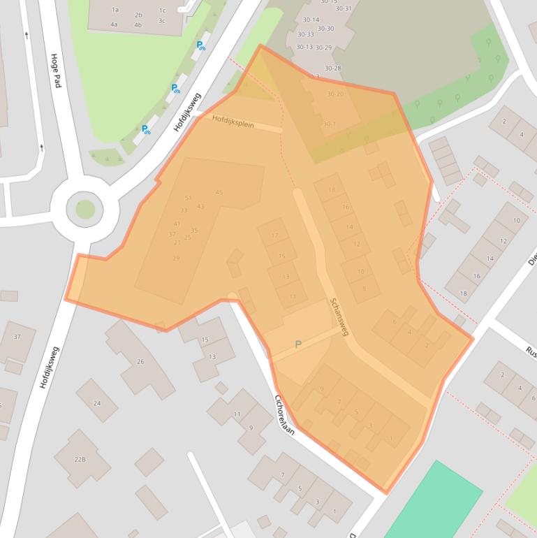 Kaart van postcodegebied 3253VL.