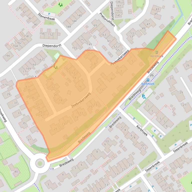 Kaart van postcodegebied 3253VS.