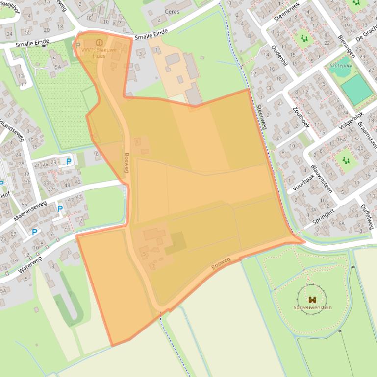 Kaart van postcodegebied 3253XA.